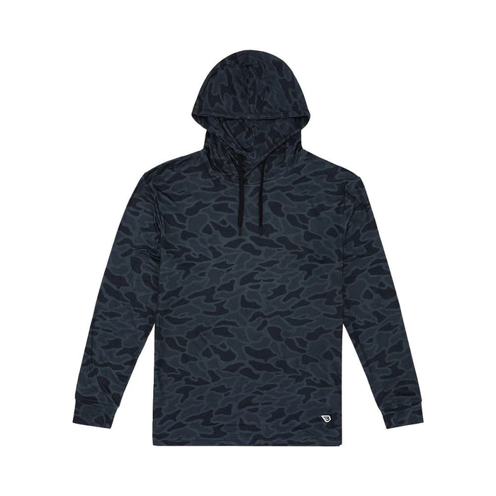 Burlebo Men's Black Camo Performance Hoodie