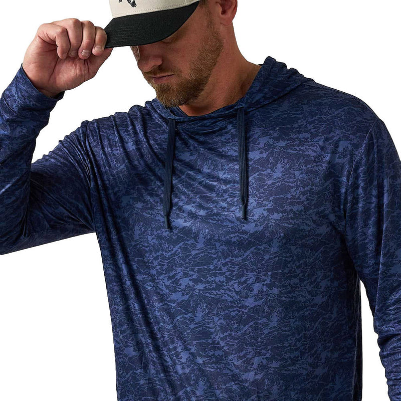Burlebo Men's Marsh Camo Performance Hoodie