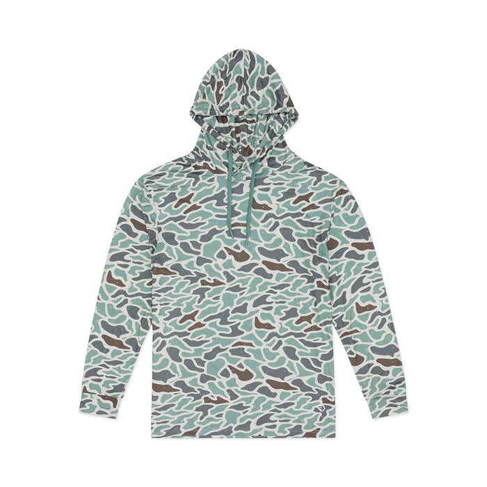 Burlebo Men's Retro Duck Camo Performance Hoodie