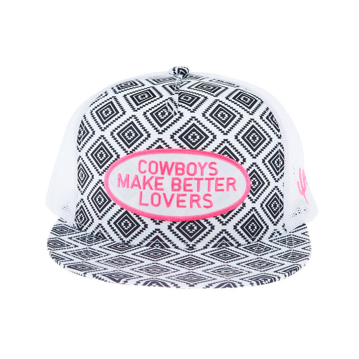 Cactus Alley Hat Co Womens PW Better Lovers Black/White Cap