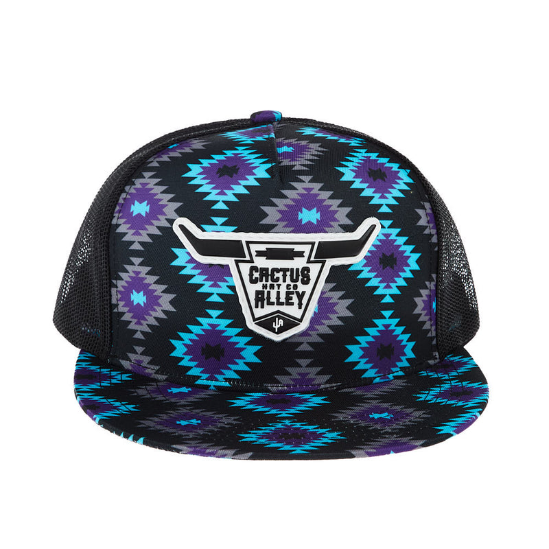 Cactus Alley Hat Co Aztec Skull PVC Patch Cap