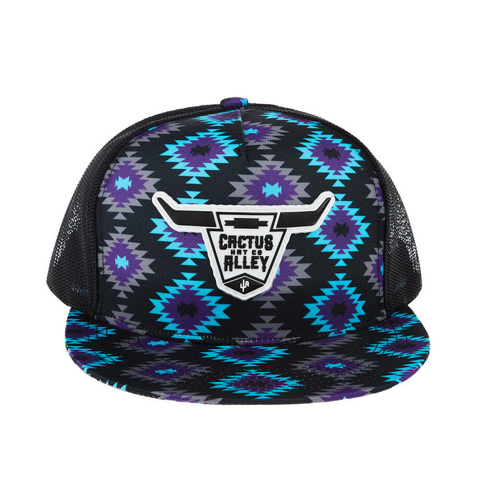 Cactus Alley Hat Co Aztec Skull PVC Patch Cap