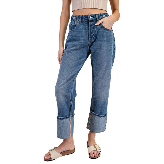 Ee Some Womens Denim Cuff Jeans