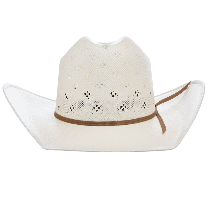 Prohats 58 Ivory 4 1/4in Brim Minnick Cocoa Band Straw