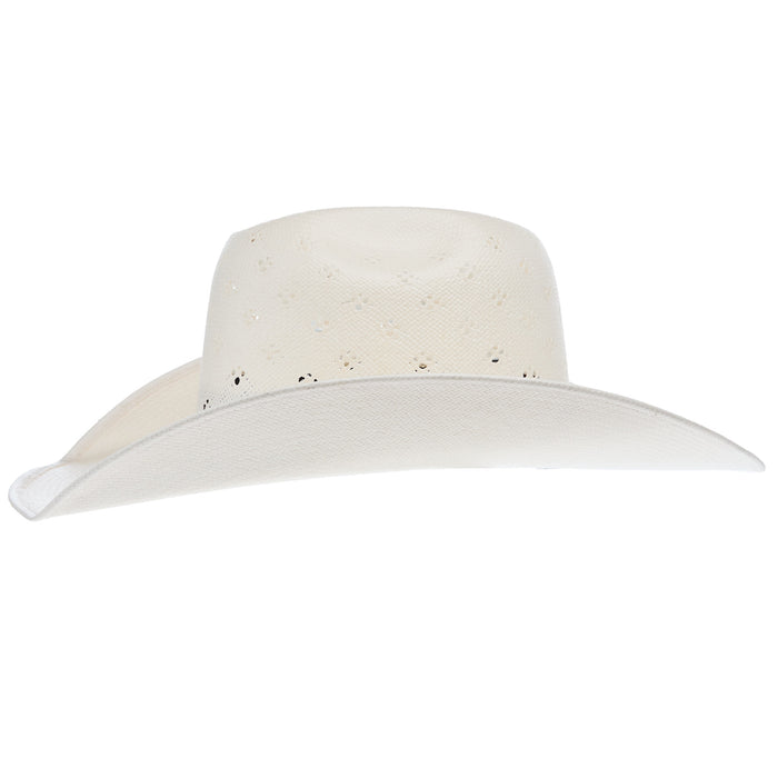 Prohats 58 Ivory 4 1/4in Brim Minnick Cocoa Band Straw