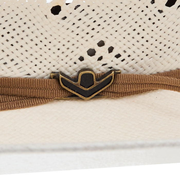 Prohats 58 Ivory 4 1/4in Brim Minnick Cocoa Band Straw