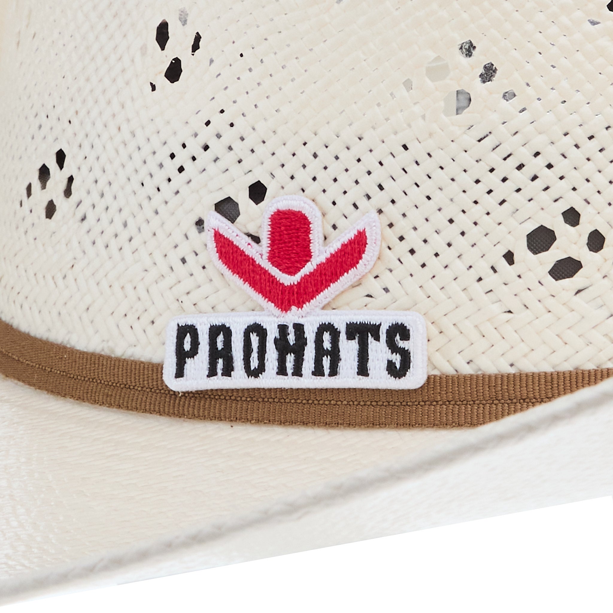 Prohats 58 Ivory 4 1/4in Brim Minnick Cocoa Band Straw