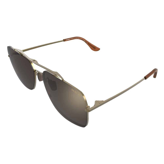 Bex Pilot Gold/Brown Sunglasses