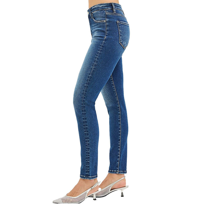 Risen Jeans Women's Tummy Control Ankle Skinny Jeans