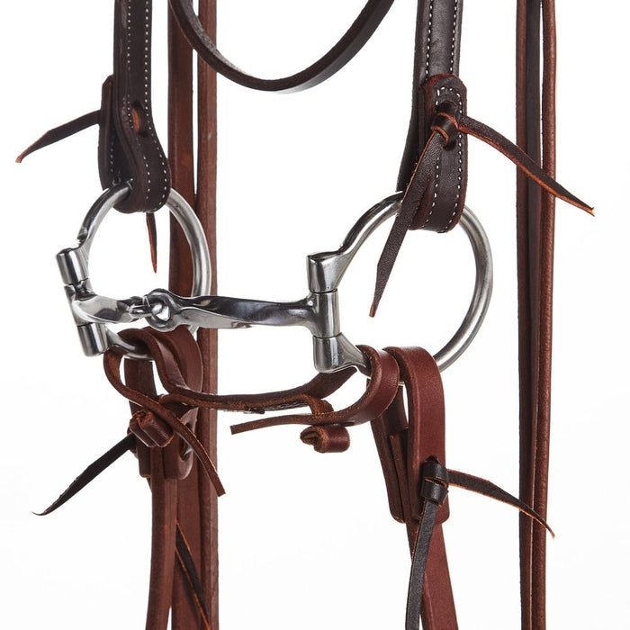 NRS Tack Horse Bridle Set with Slow Twist Snaffle Bit