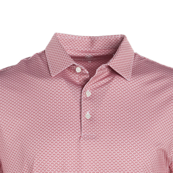 Cowboy Country Club Llc Men's Brick Diamondback Polo