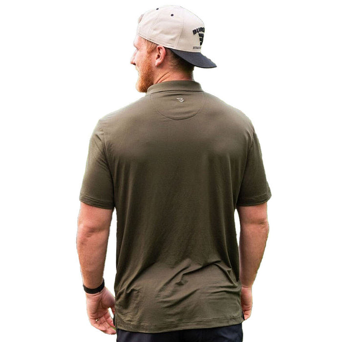 Burlebo Mens Mallard Green Performance Polo