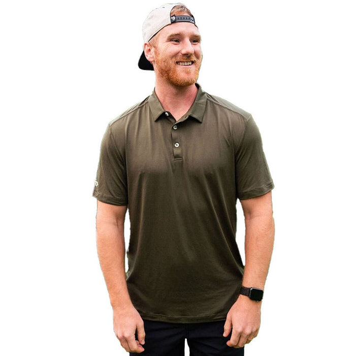 Burlebo Mens Mallard Green Performance Polo