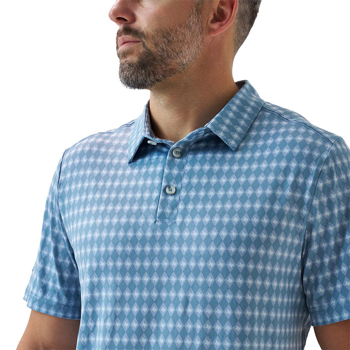 Burlebo Men's Texas Diamonds Performance Polo