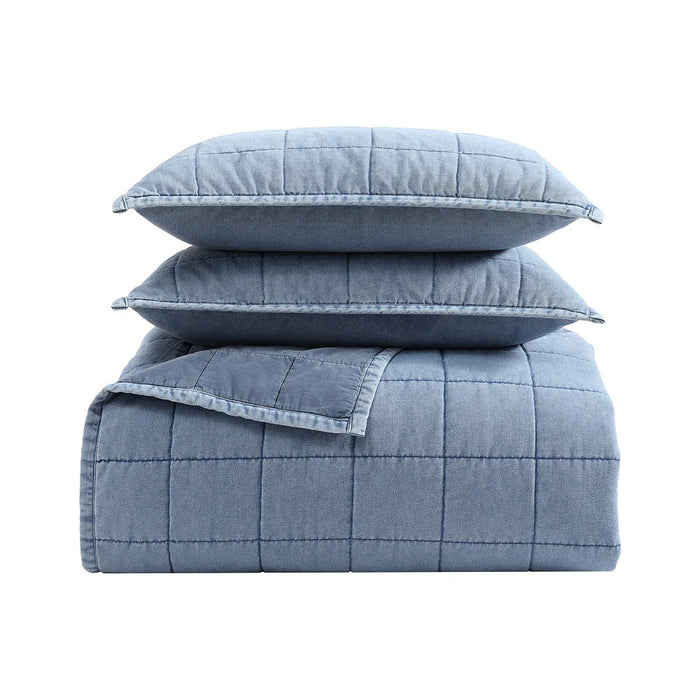 Hiend Accents Stonewashed Denim Quilt Set