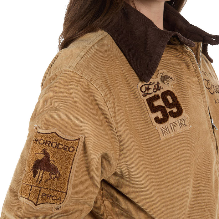 Rodeo Quincy Tan Bronc Bomber Jacket