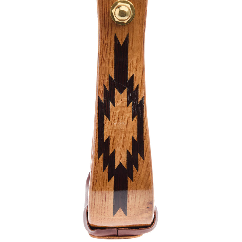 Nettles Country 2in. Premier Flat Bottom Wenge Aztec Oak Stirrups