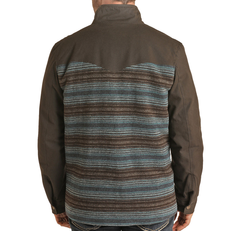 Panhandle Men's Wool Serape and Canvas Coat