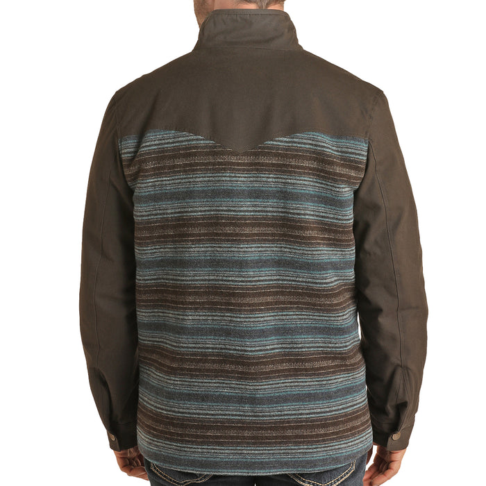 Panhandle Men's Wool Serape and Canvas Coat