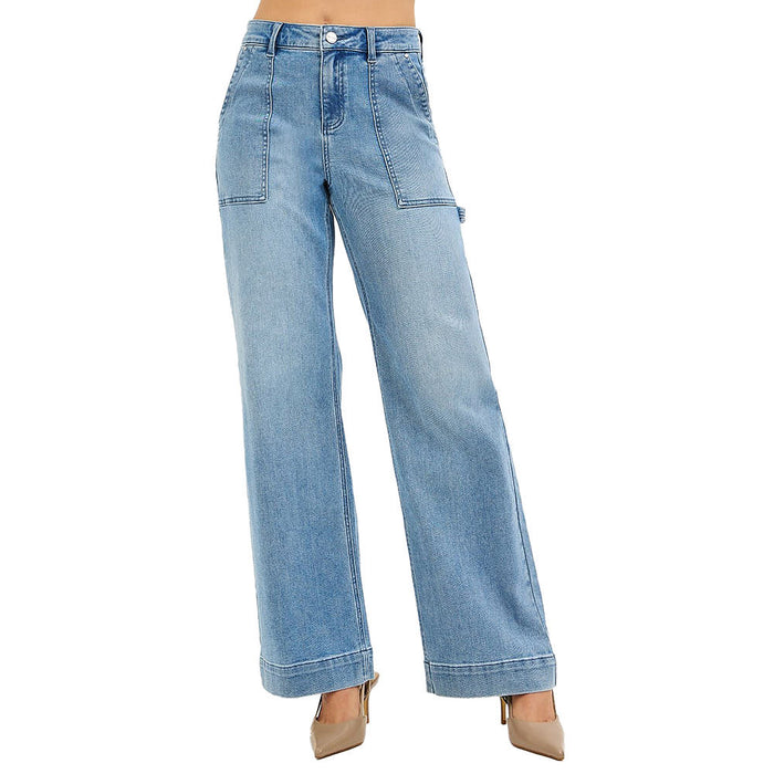 Risen Jeans Women's Medium Cargo Front Pocket Jeans