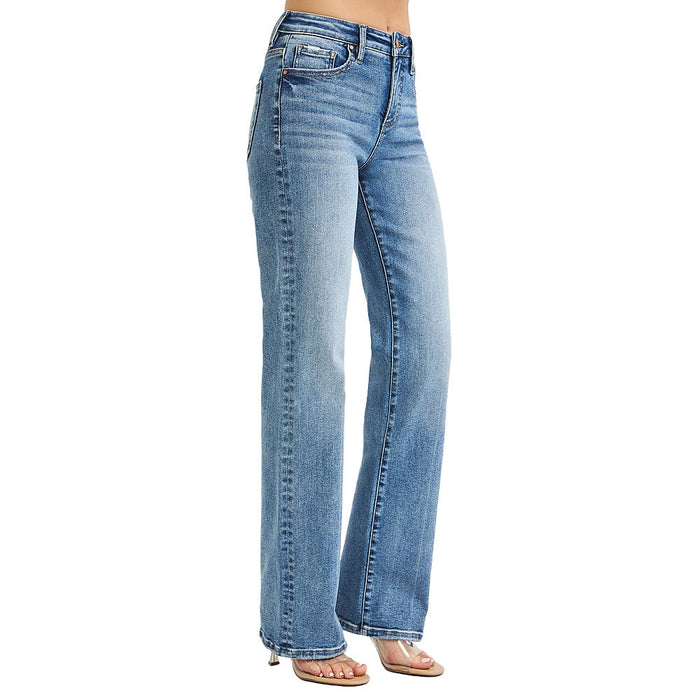 Risen Jeans Women's Medium Tummy Control Straight Leg Jeans