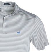 Southern Marsh Men's Bermuda Stripe Grey Polo