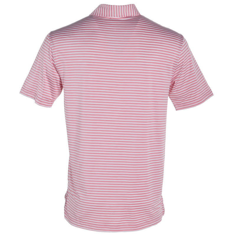 Southern Marsh Men's Bermuda Stripe Rhubarb Polo