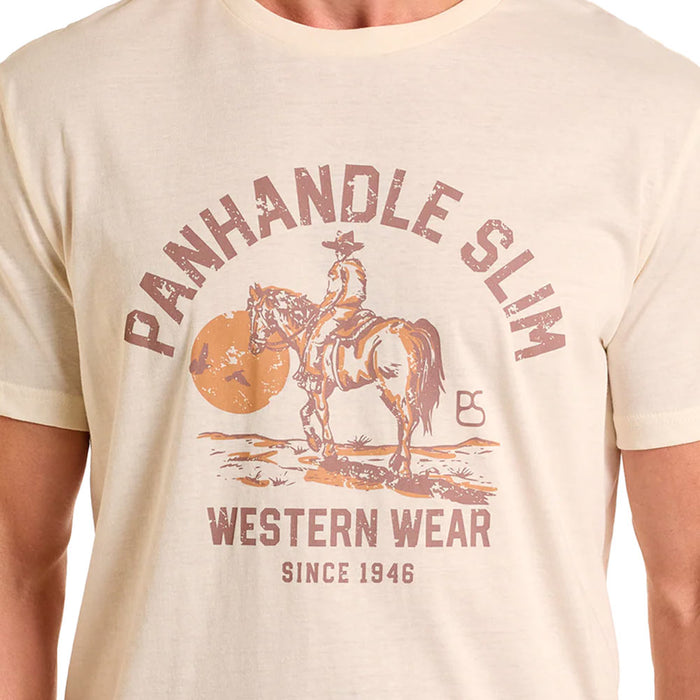 Panhandle Men's Natural Graphic Tee Shirt