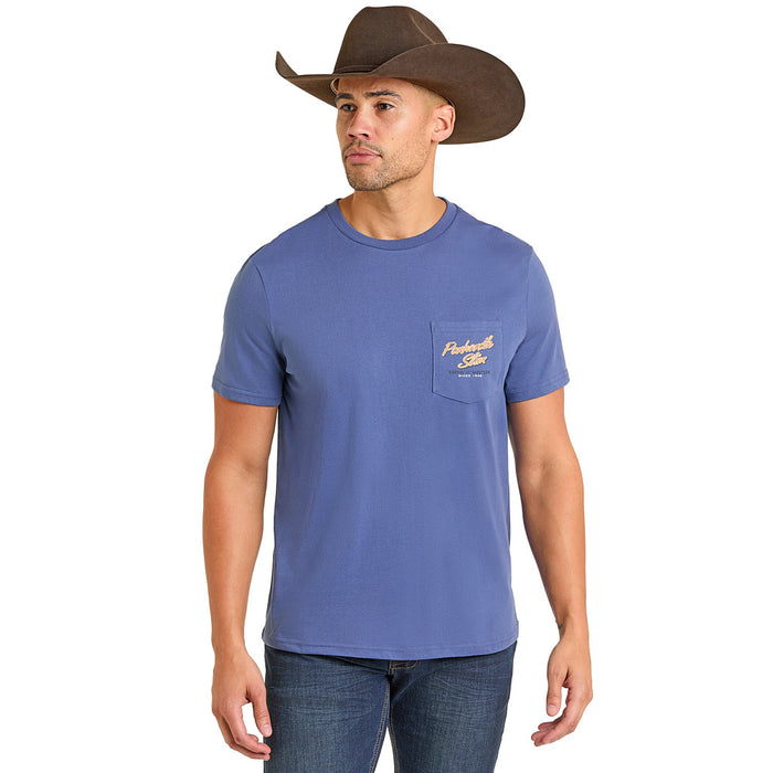 Panhandle Men's Indigo Pocket Tee Shirt