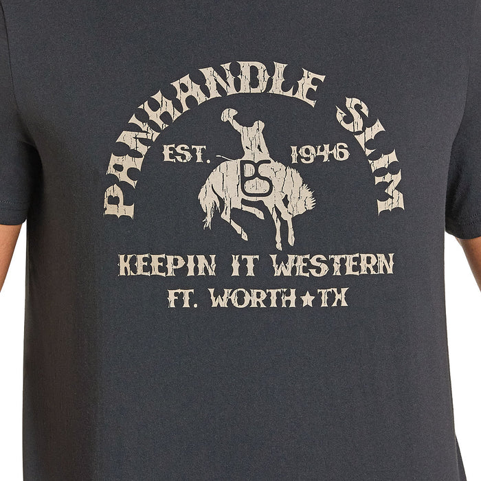 Panhandle Men's Graphic Black Tee Shirt