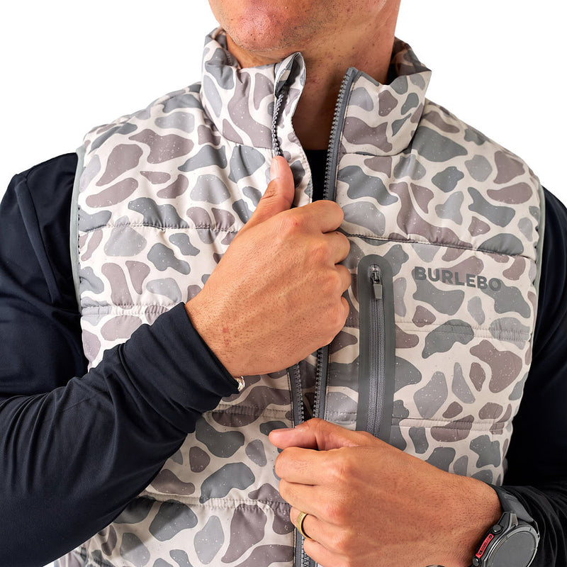 Burlebo Men's Classic Deer Camo Vest