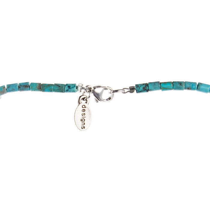 Paige Wallace Turquoise Tube with Concho Necklace