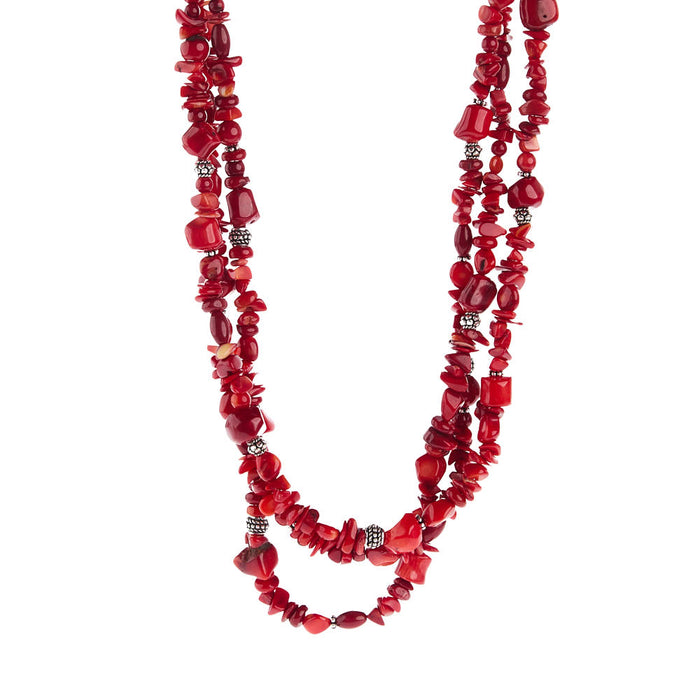 Paige Wallace Coral 3 Mix Necklace