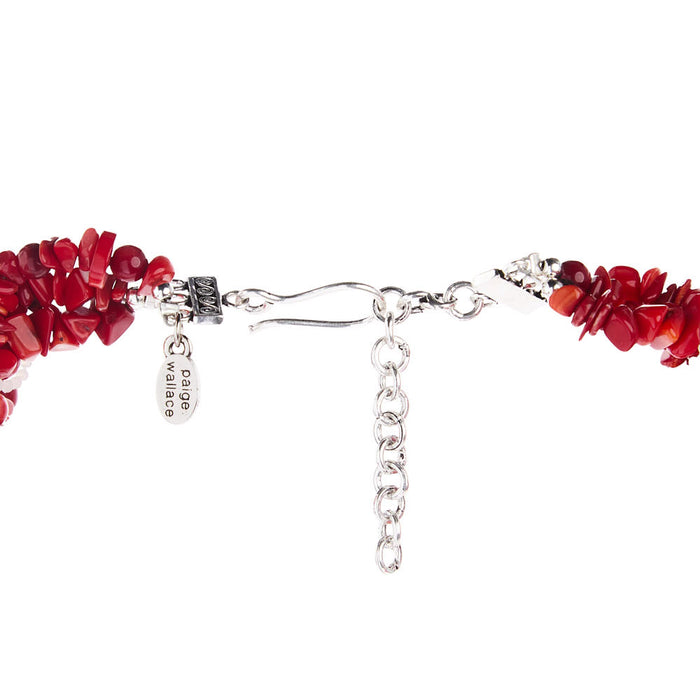 Paige Wallace Coral 3 Mix Necklace