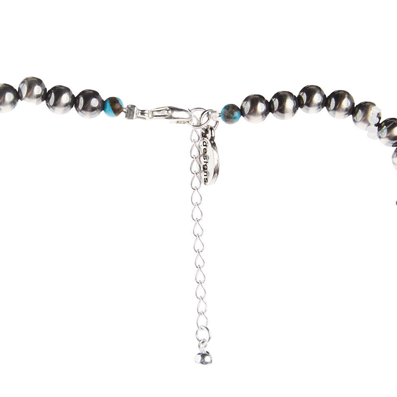 Paige Wallace Navajo Pearl with Squash Choker Necklace