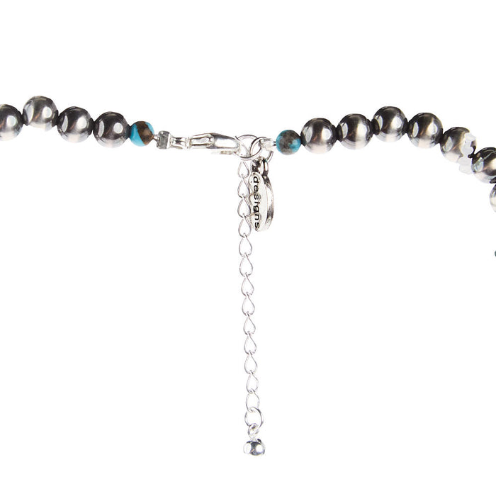 Paige Wallace Navajo Pearl with Squash Choker Necklace