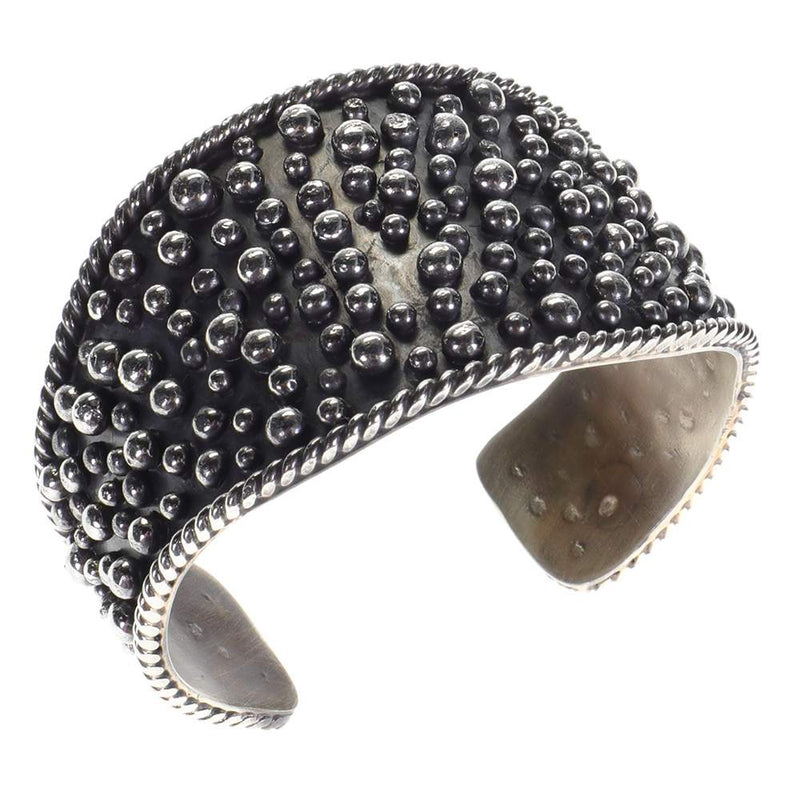 Paige Wallace Silver Dot Cuff Bracelet