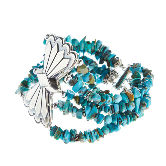 Paige Wallace Bow Concho Turquoise Bracelet