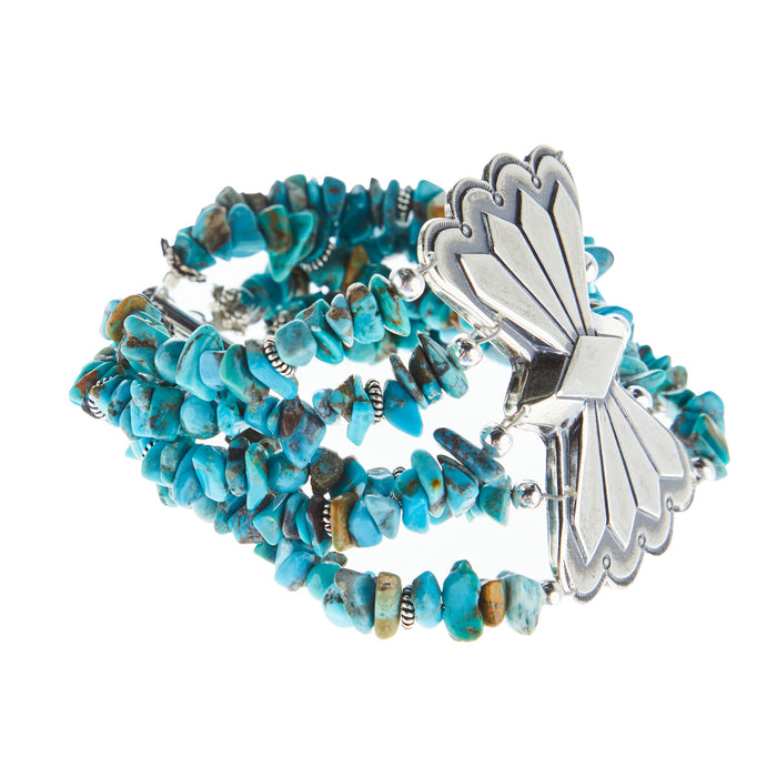 Paige Wallace Bow Concho Turquoise Bracelet