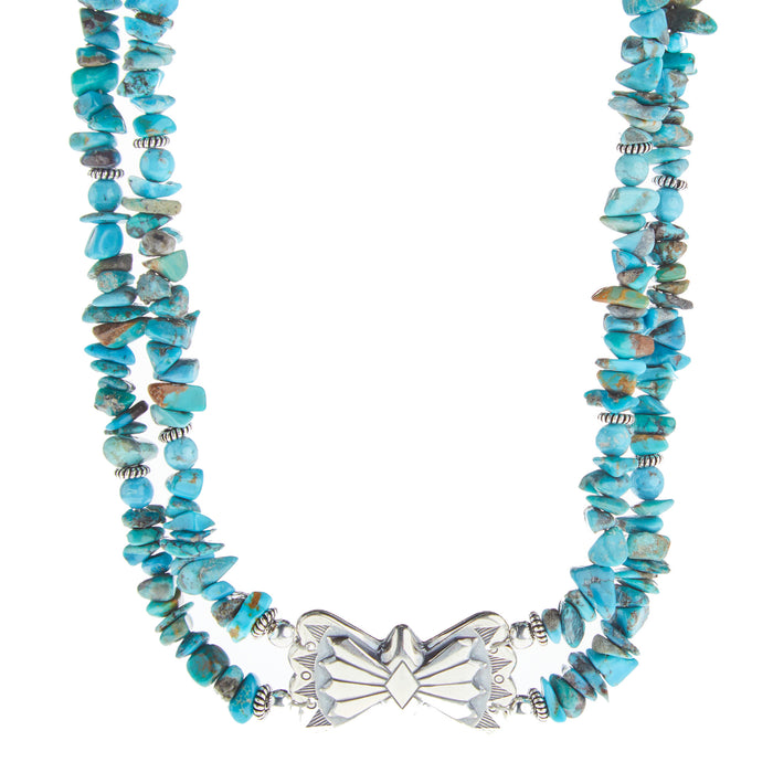 Paige Wallace Bow Concho Turquoise Necklace