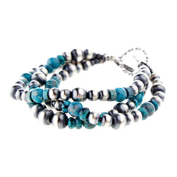 Paige Wallace Navajo Pearl Turquoise Bracelet