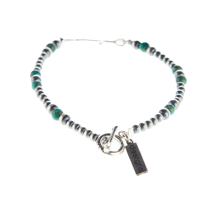 Paige Wallace Tiny Cross Navajo Pearl Bracelet