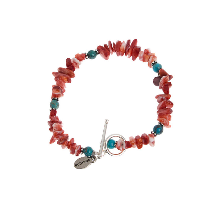 Paige Wallace Red Spiney Bracelet