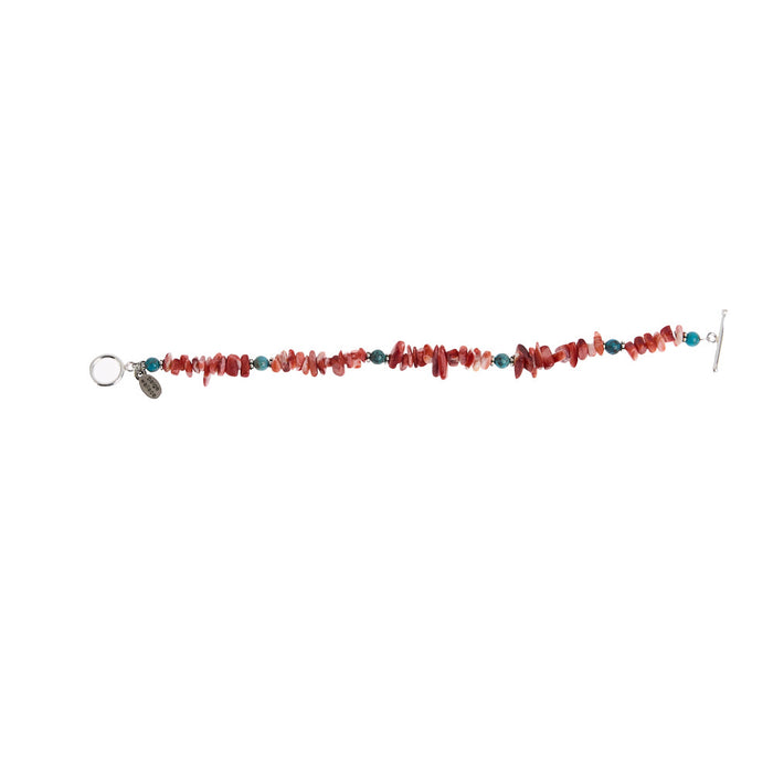 Paige Wallace Red Spiney Bracelet