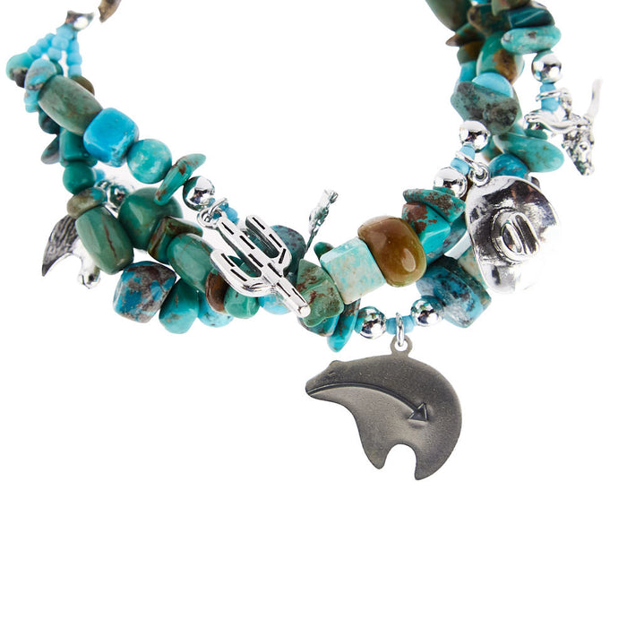 Paige Wallace Turquoise Charm Bracelet