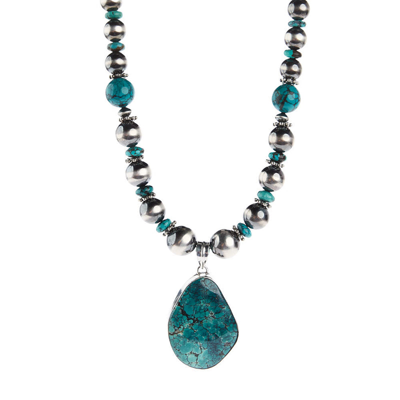 Paige Wallace Freeform Turquoise Nuggets Necklace