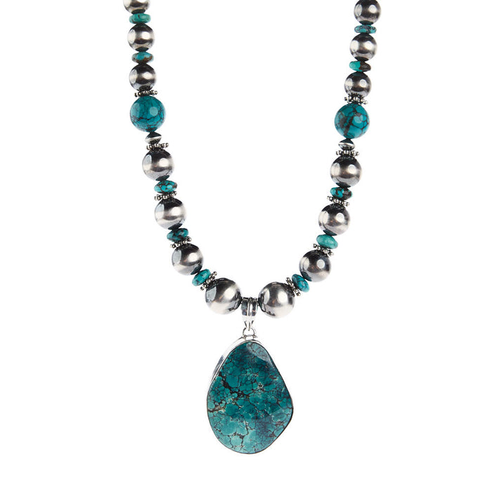 Paige Wallace Freeform Turquoise Nuggets Necklace