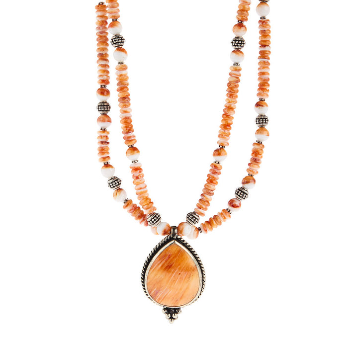 Paige Wallace Spiney Tear Pendent Necklace