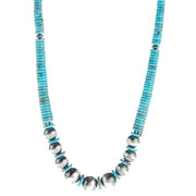 Paige Wallace Turquoise Graduated Navajo Pearl Necklace