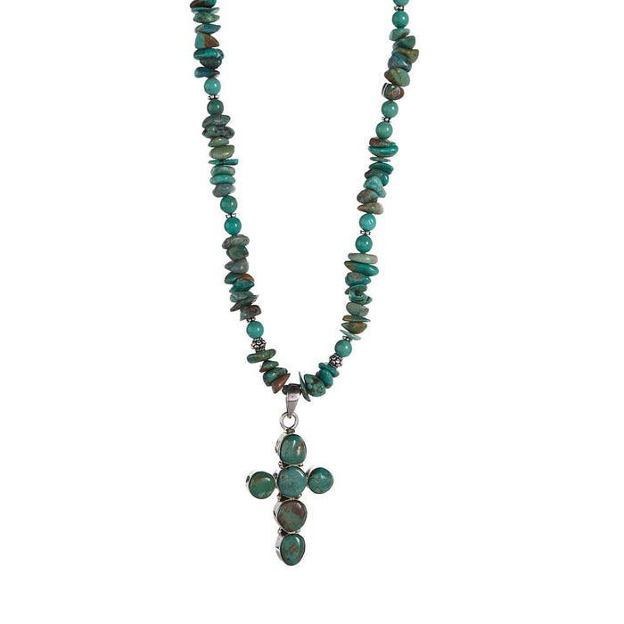 Paige Wallace Nugget Cross Necklace